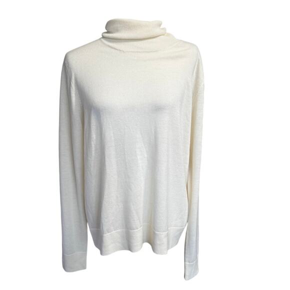 Pendleton Merino Wool Turtleneck Cream Sweater XL New with Tags - Picture 1 of 6